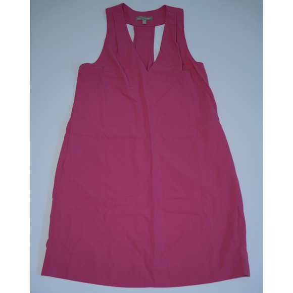 Banana Republic Pink Sheath Dress Sz 12 Sleeveless V-Neck Racerback Career/Party - Picture 4 of 5
